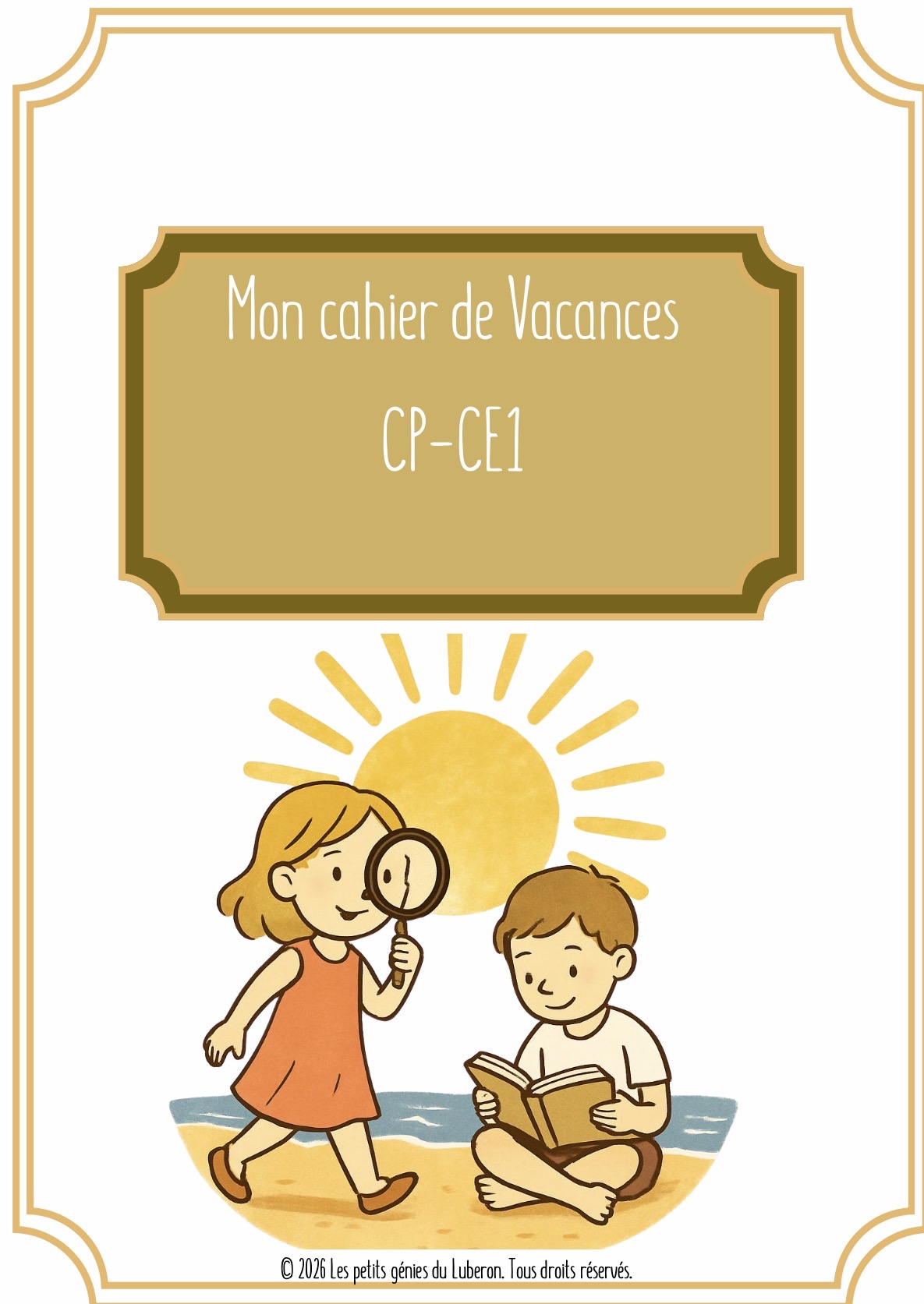Cahier de vacances - Les Petits Génies du Luberon